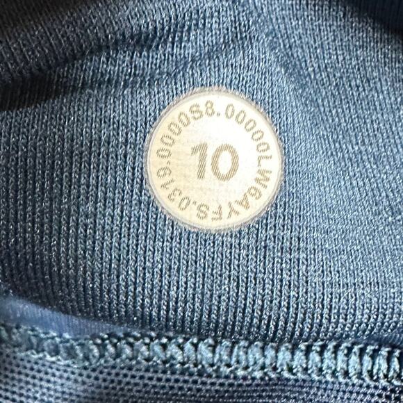 Lululemon Always Airy High Rise Run Crop 19 Inch Night Diver Women's Size 10 EUC - Picture 5 of 8